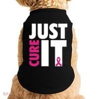 Just Cure It Breast Cancer Awareness Pink Ribbon Doggie Tank thumb 0