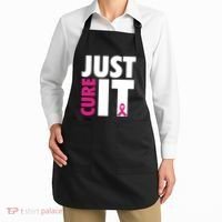 Just Cure It Breast Cancer Awareness Pink Ribbon Apron thumb 2