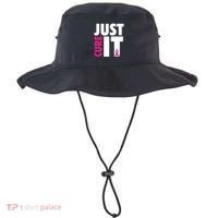 Just Cure It Breast Cancer Awareness Pink Ribbon Bucket Hat thumb 0
