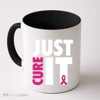 Just Cure It Breast Cancer Awareness Pink Ribbon Coffee Mug thumb 0