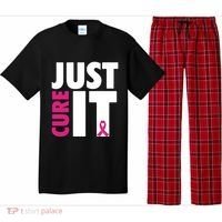 Just Cure It Breast Cancer Awareness Pink Ribbon Pajama Set thumb 0