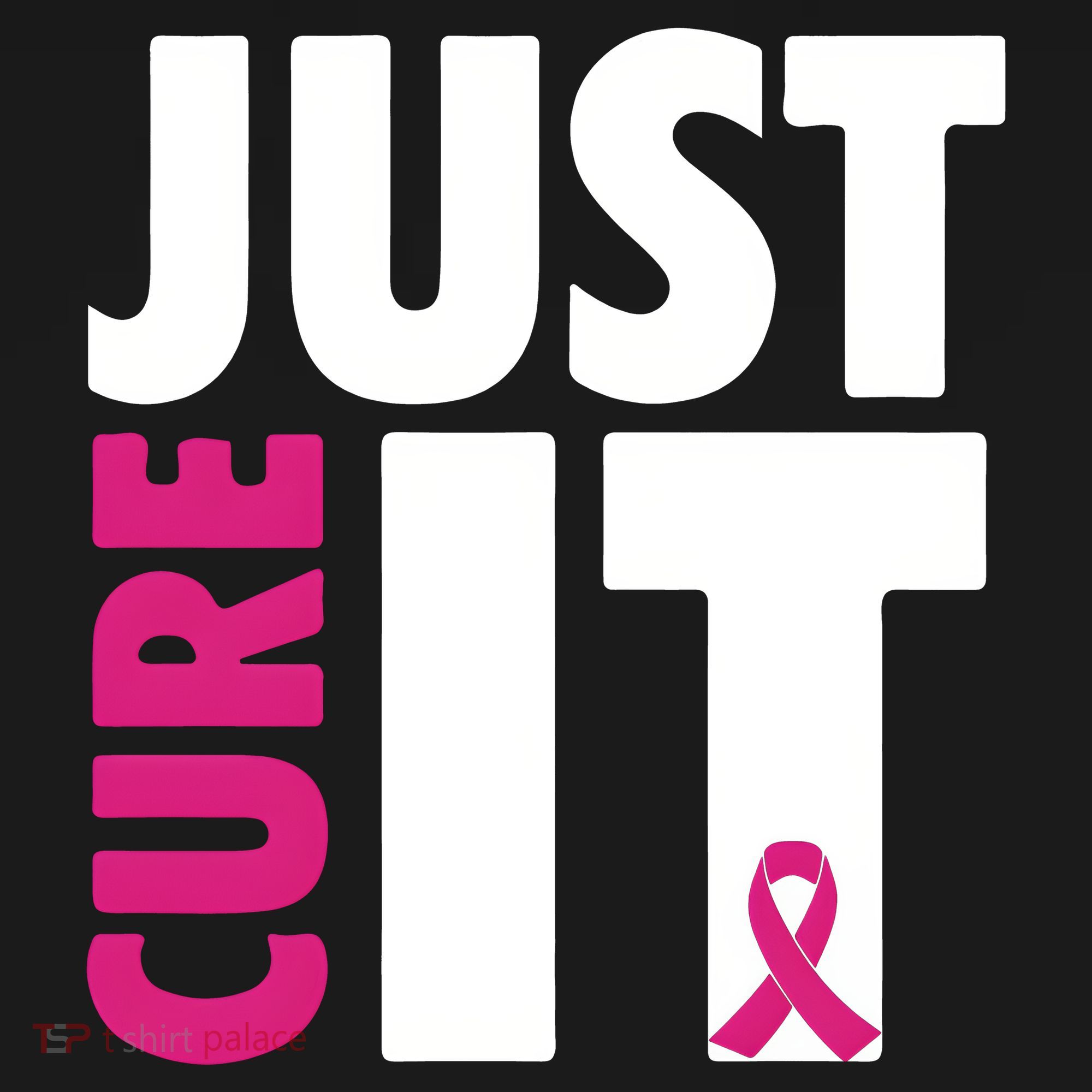 Just Cure It Breast Cancer Awareness Pink Ribbon Women's Hoodie