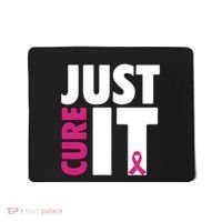 Just Cure It Breast Cancer Awareness Pink Ribbon Mousepad thumb 0