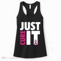 Just Cure It Breast Cancer Awareness Pink Ribbon Women's Tank Top thumb 0