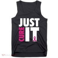 Just Cure It Breast Cancer Awareness Pink Ribbon Tank Top thumb 0
