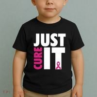 Just Cure It Breast Cancer Awareness Pink Ribbon Toddler T-Shirt thumb 2