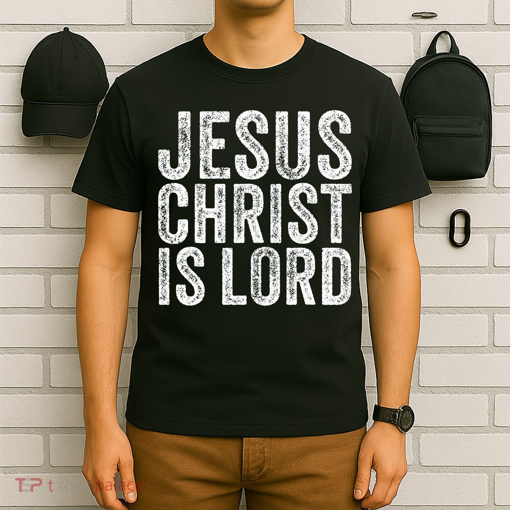 Jesus Christ Is Lord Christian Faith Believer Religion T-Shirt