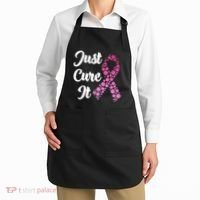 Just Cure It Breast Cancer Awareness Pink Ribbon Apron thumb 2