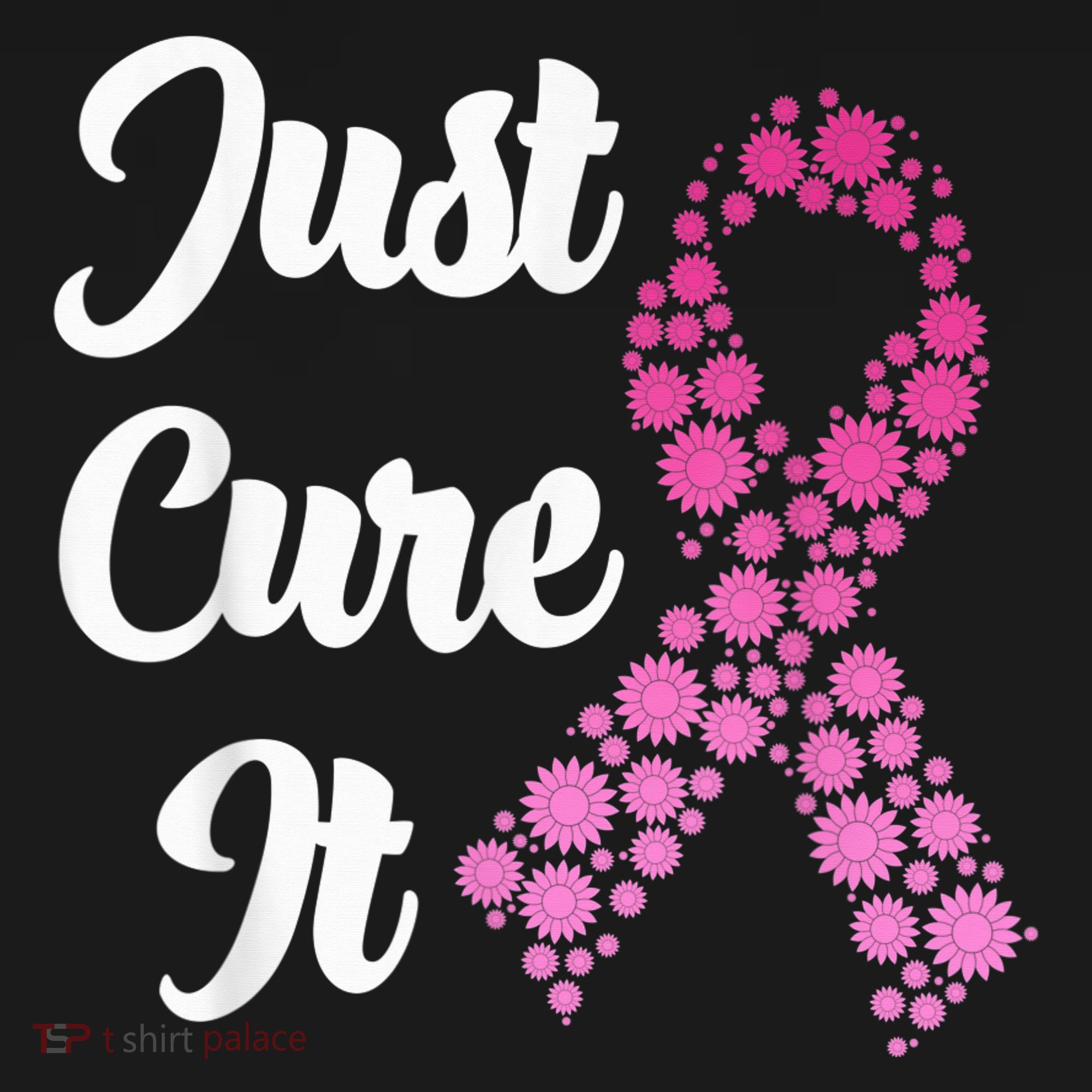 Just Cure It Breast Cancer Awareness Pink Ribbon Women's Hoodie
