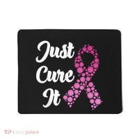 Just Cure It Breast Cancer Awareness Pink Ribbon Mousepad thumb 0