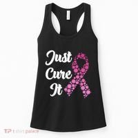 Just Cure It Breast Cancer Awareness Pink Ribbon Women's Tank Top thumb 0