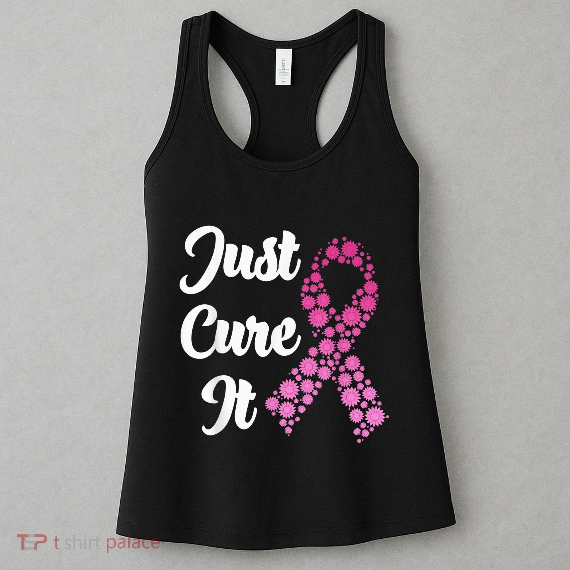Just Cure It Breast Cancer Awareness Pink Ribbon Women's Tank Top