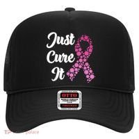 Just Cure It Breast Cancer Awareness Pink Ribbon Hat thumb 0