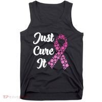 Just Cure It Breast Cancer Awareness Pink Ribbon Tank Top thumb 0