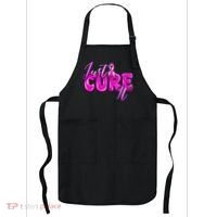 Just Cure It Pink Ribbon Breast Cancer Awareness Warrior Apron thumb 0