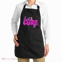 Just Cure It Pink Ribbon Breast Cancer Awareness Warrior Apron thumb 2