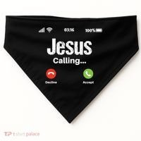 Jesus Calling John 3:16 Christian Accept Christ USA-Made Doggie Bandana thumb 0