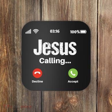 Jesus Calling John 3:16 Christian Accept Christ Coaster