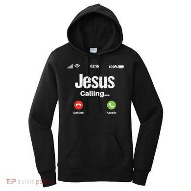 Jesus Calling John 3:16 Christian Accept Christ Women's Hoodie