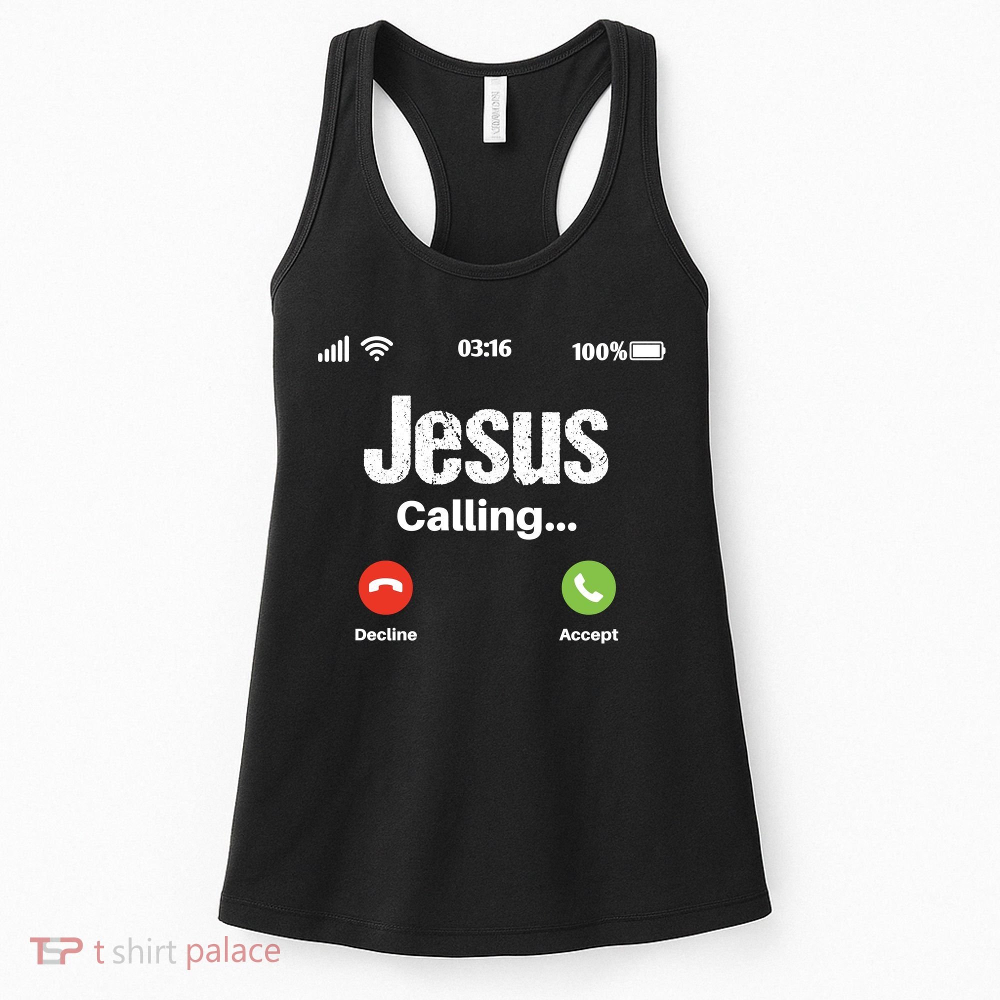 Jesus Calling John 3:16 Christian Accept Christ Women's Tank Top