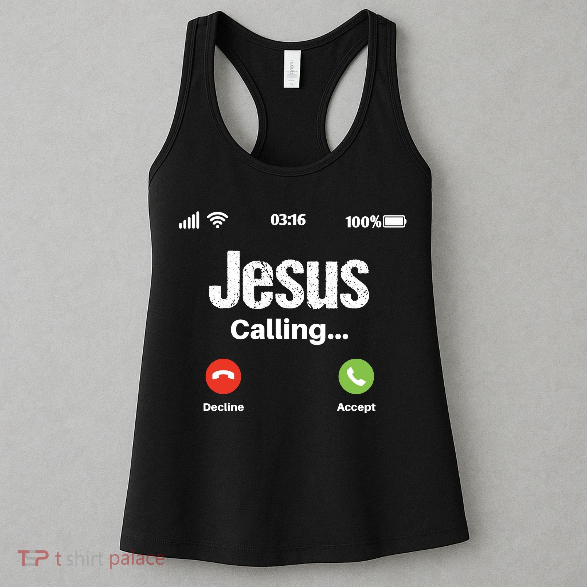 Jesus Calling John 3:16 Christian Accept Christ Women's Tank Top