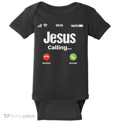 Jesus Calling John 3:16 Christian Accept Christ Baby Bodysuit