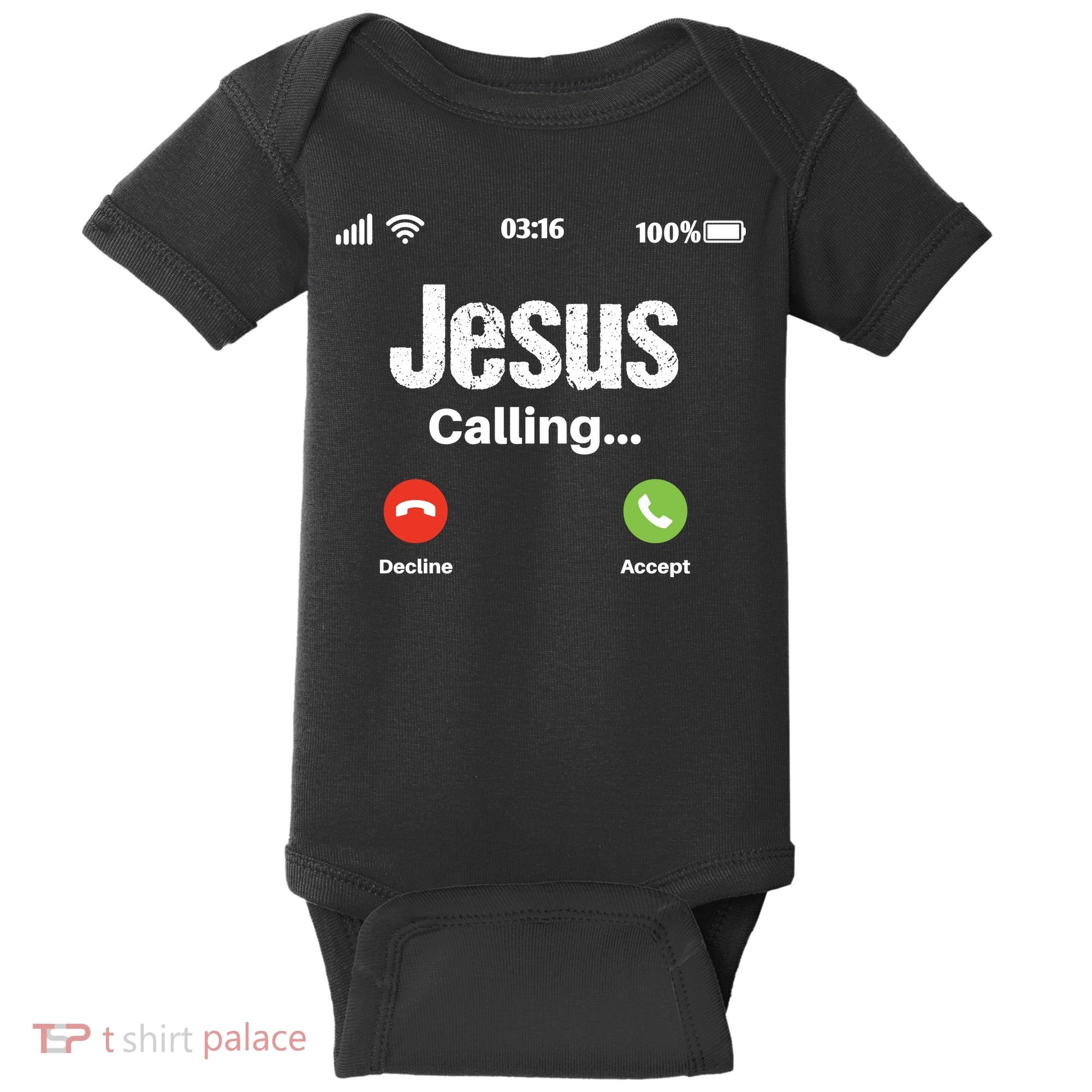 Jesus Calling John 3:16 Christian Accept Christ Baby Bodysuit
