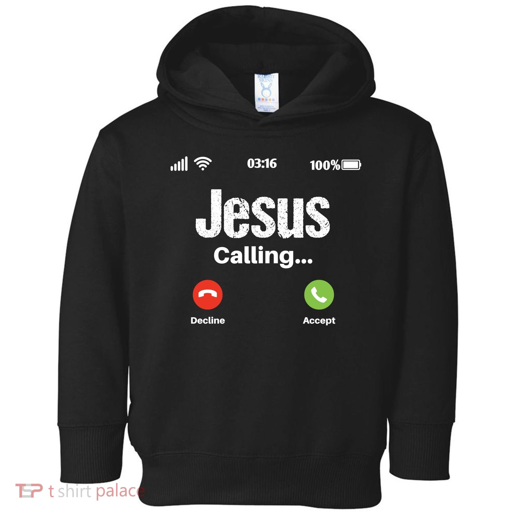 Jesus Calling John 3:16 Christian Accept Christ Toddler Hoodie