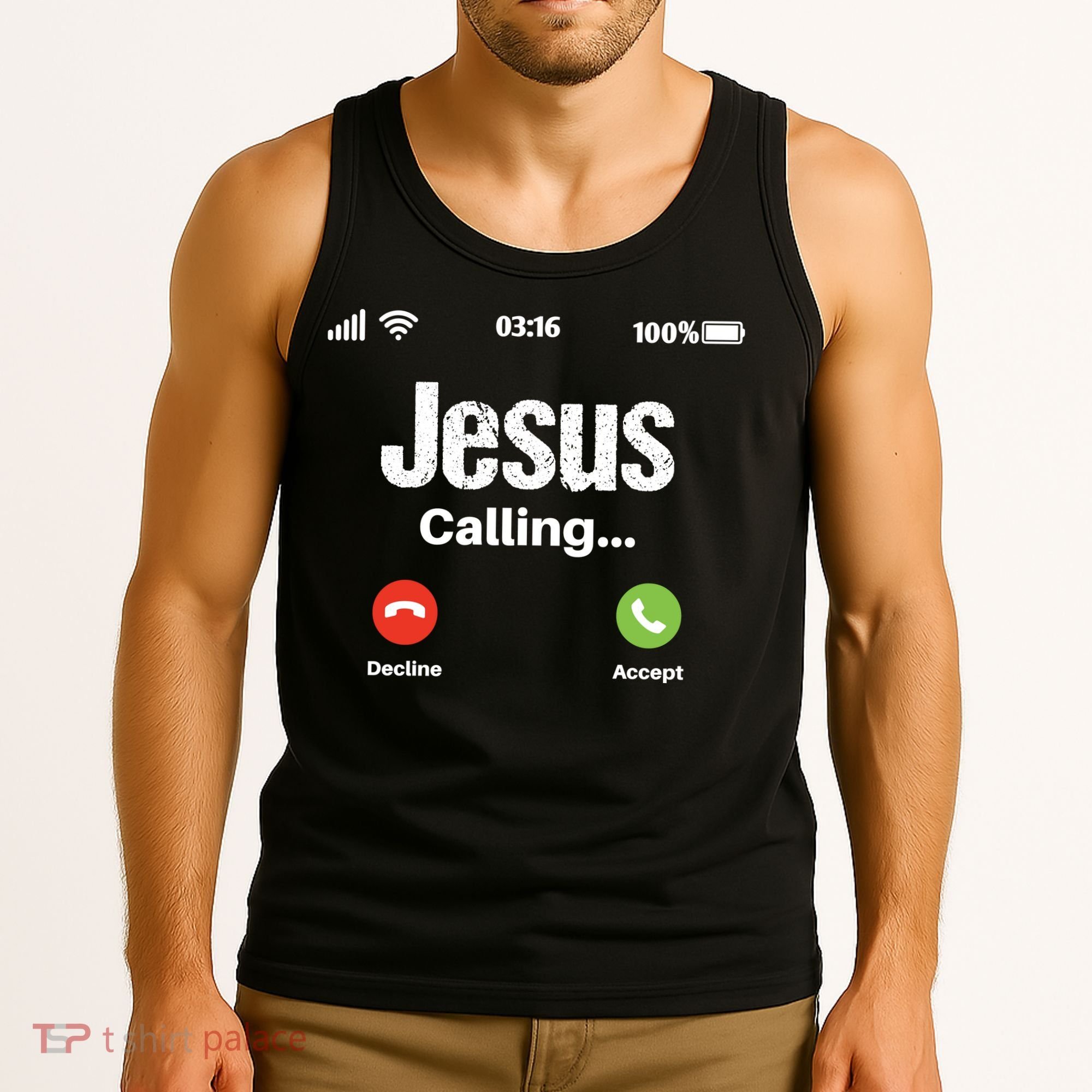 Jesus Calling John 3:16 Christian Accept Christ Tank Top