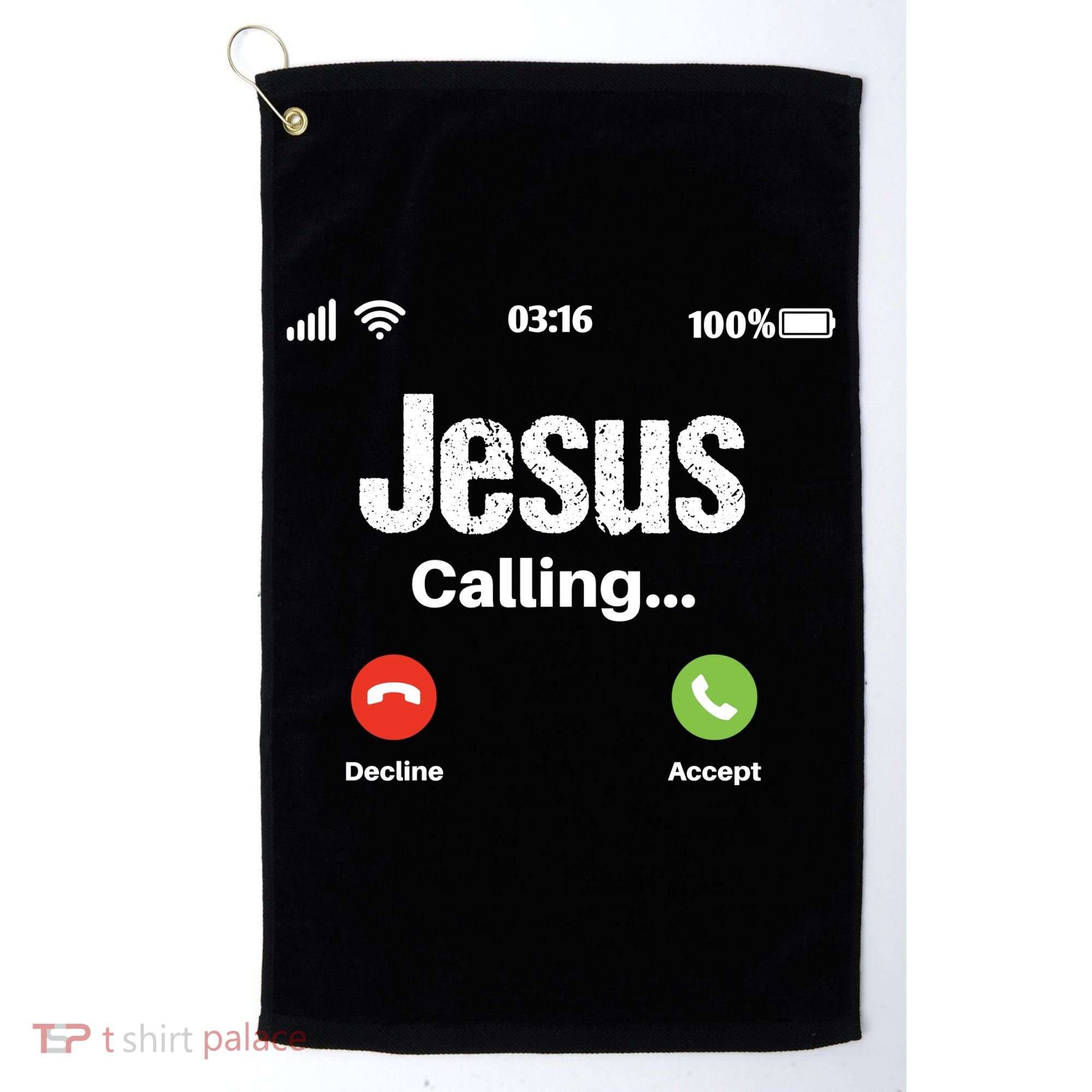 Jesus Calling John 3:16 Christian Accept Christ Golf Towel