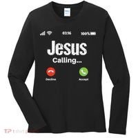 Jesus Calling John 3:16 Christian Accept Christ Women's Long Sleeve Shirt thumb 0