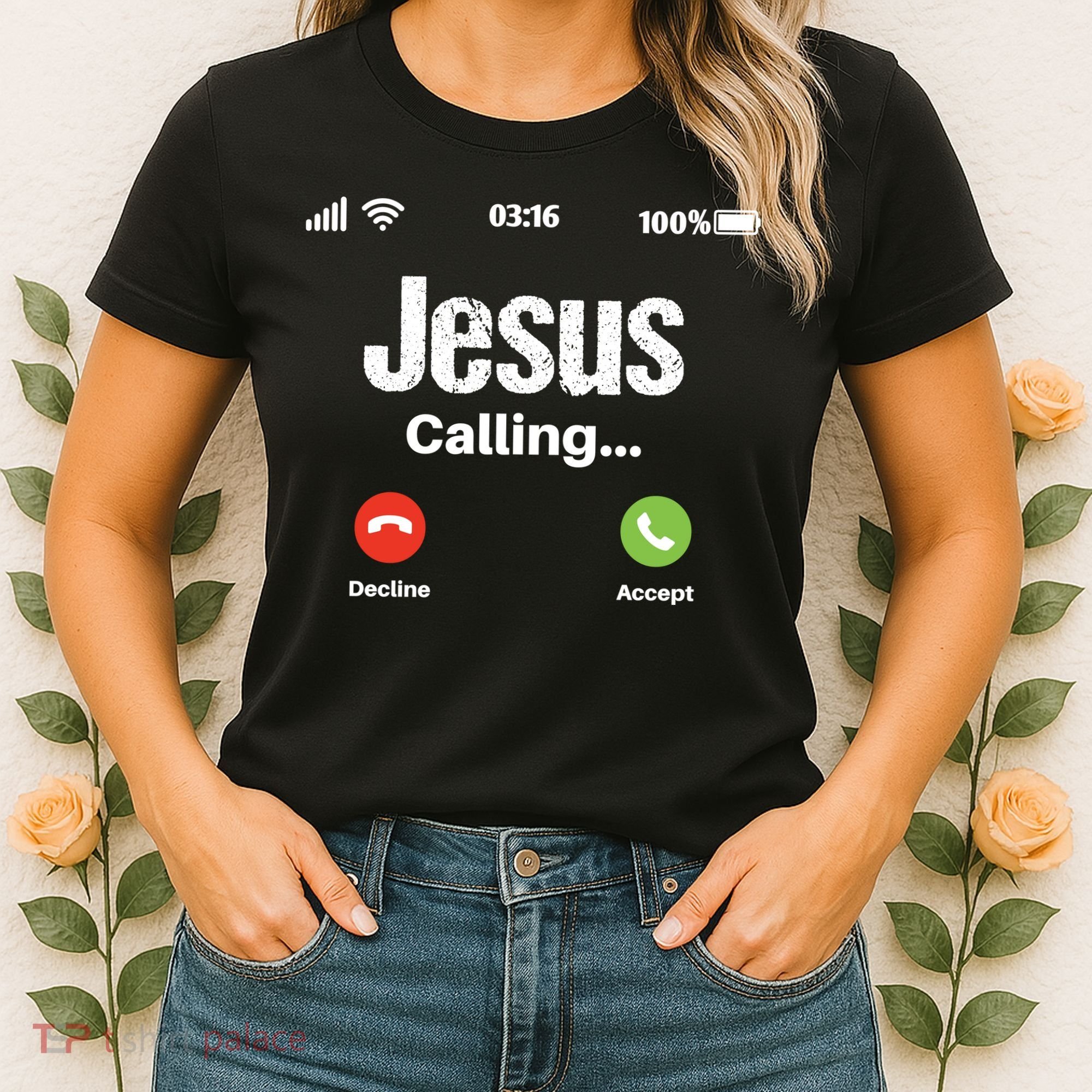 Jesus Calling John 3:16 Christian Accept Christ Women's T-Shirt