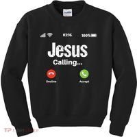 Jesus Calling John 3:16 Christian Accept Christ Kids Sweatshirt thumb 0