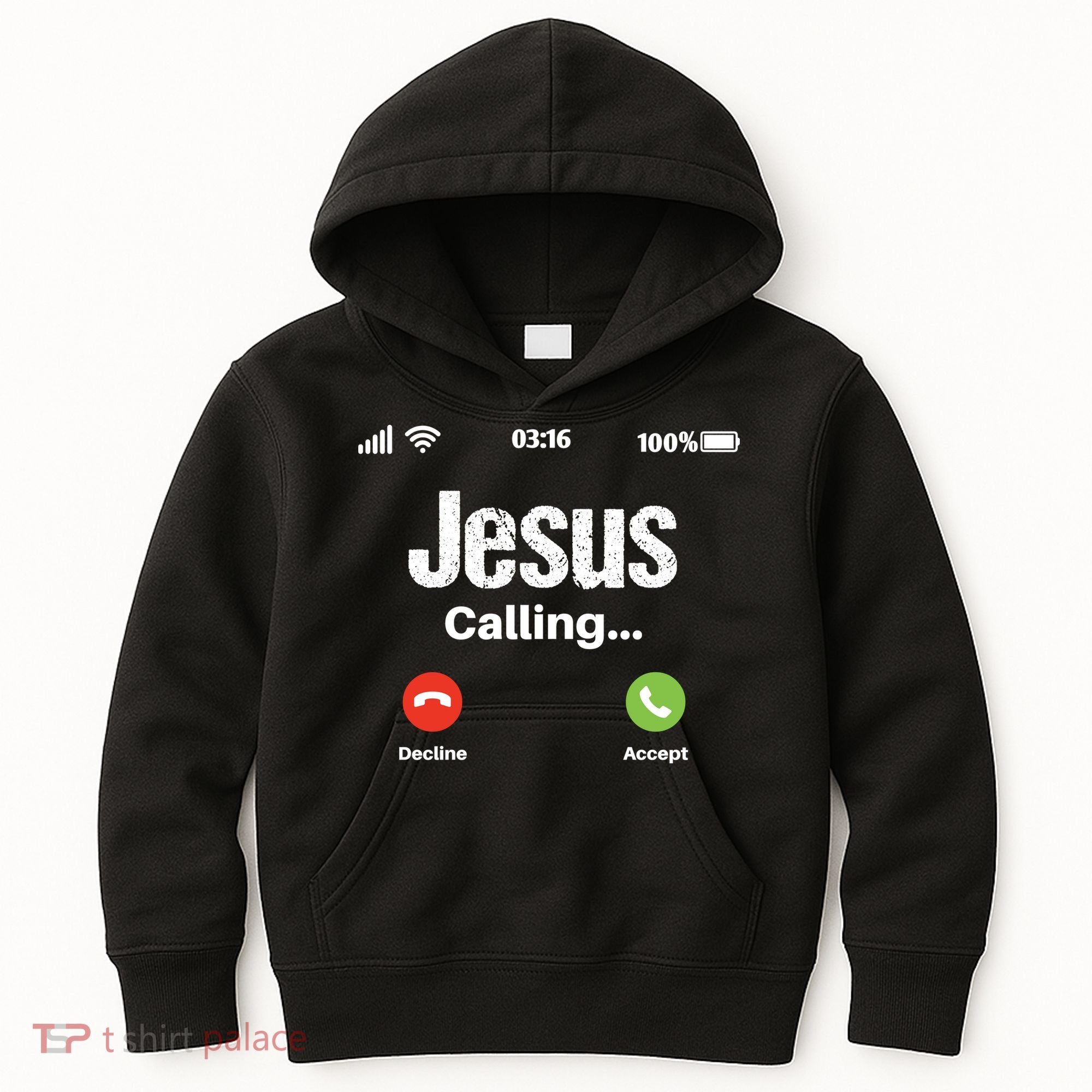 Jesus Calling John 3:16 Christian Accept Christ Kids Hoodie