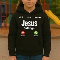 Jesus Calling John 3:16 Christian Accept Christ Kids Hoodie thumb 3