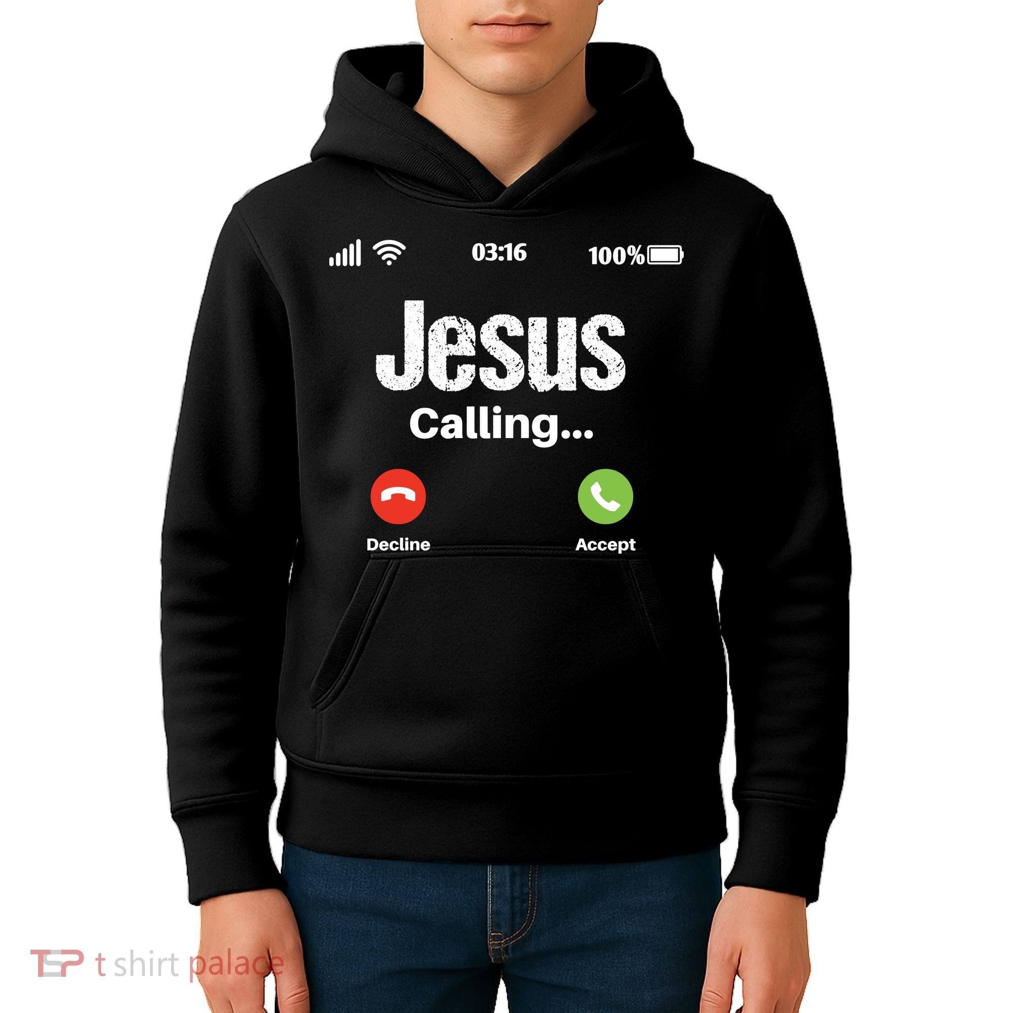 Jesus Calling John 3:16 Christian Accept Christ Kids Hoodie