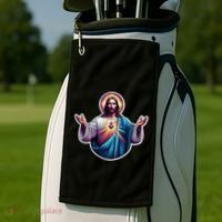 Jesus Christ Golf Towel thumb 2