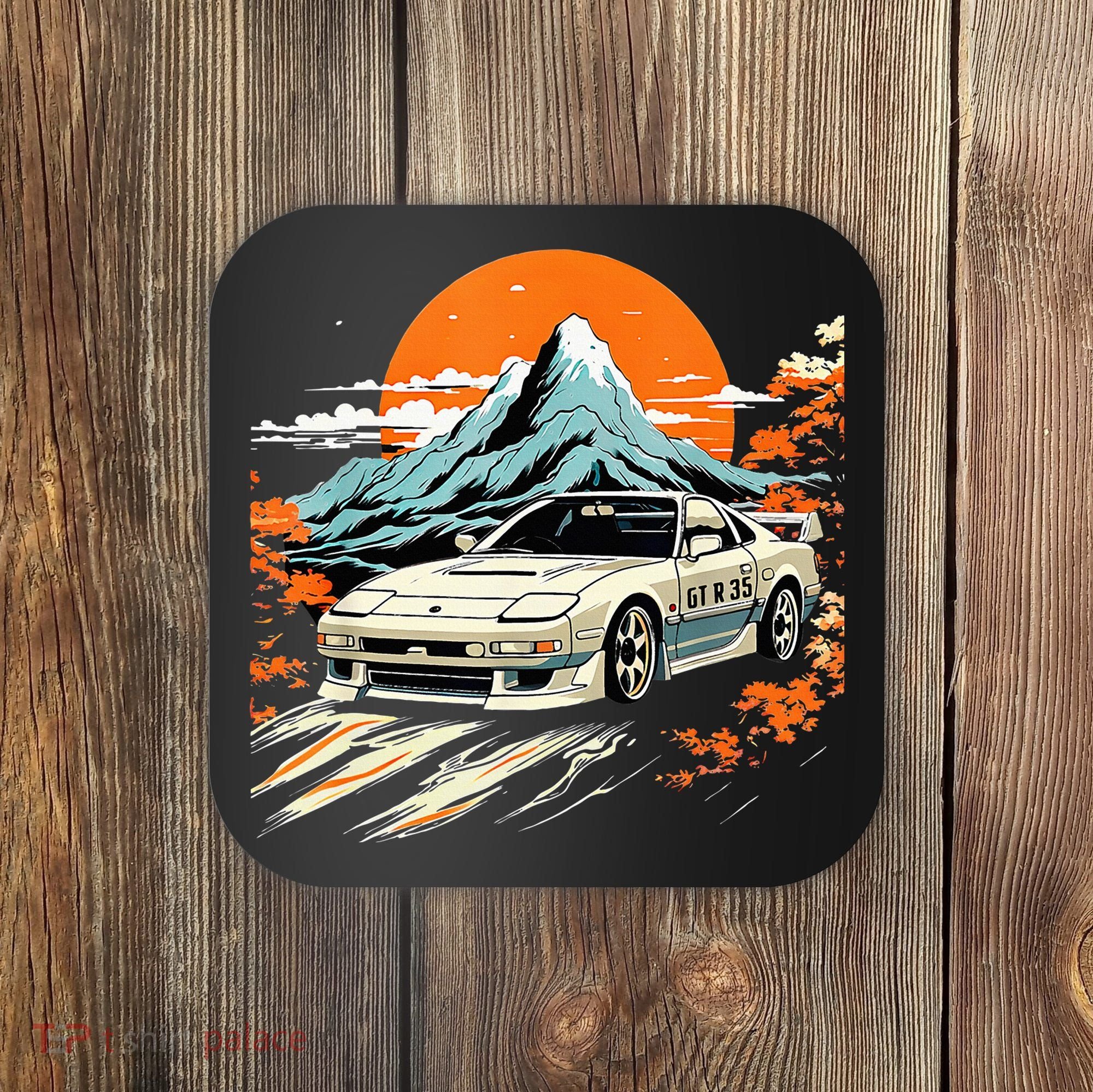 Jdm Car Japanese Retro Car Racing Drifting Legends Tuning Coaster