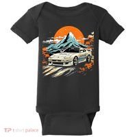 Jdm Car Japanese Retro Car Racing Drifting Legends Tuning Baby Bodysuit thumb 0