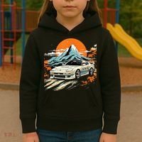 Jdm Car Japanese Retro Car Racing Drifting Legends Tuning Kids Hoodie thumb 3