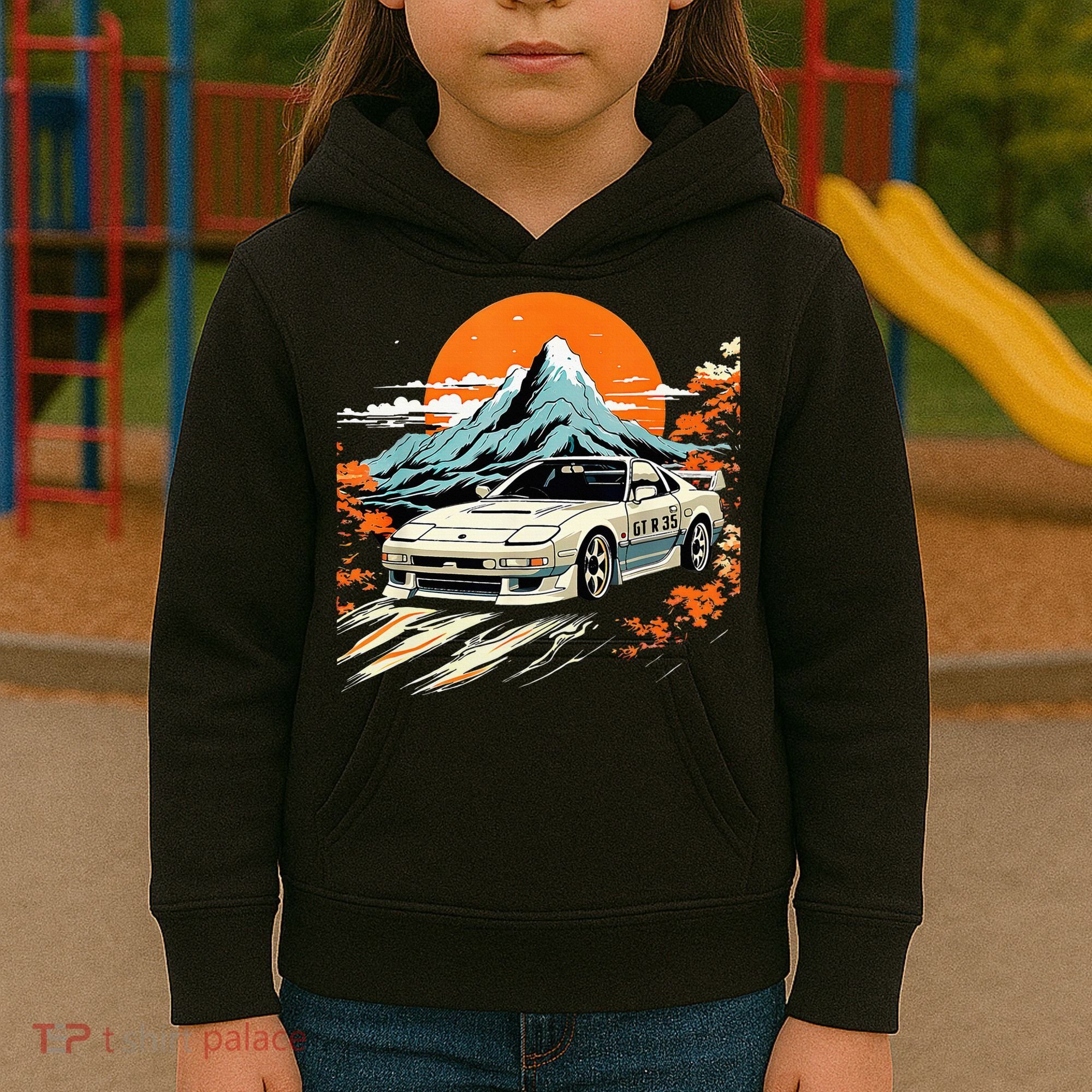 Jdm Car Japanese Retro Car Racing Drifting Legends Tuning Kids Hoodie