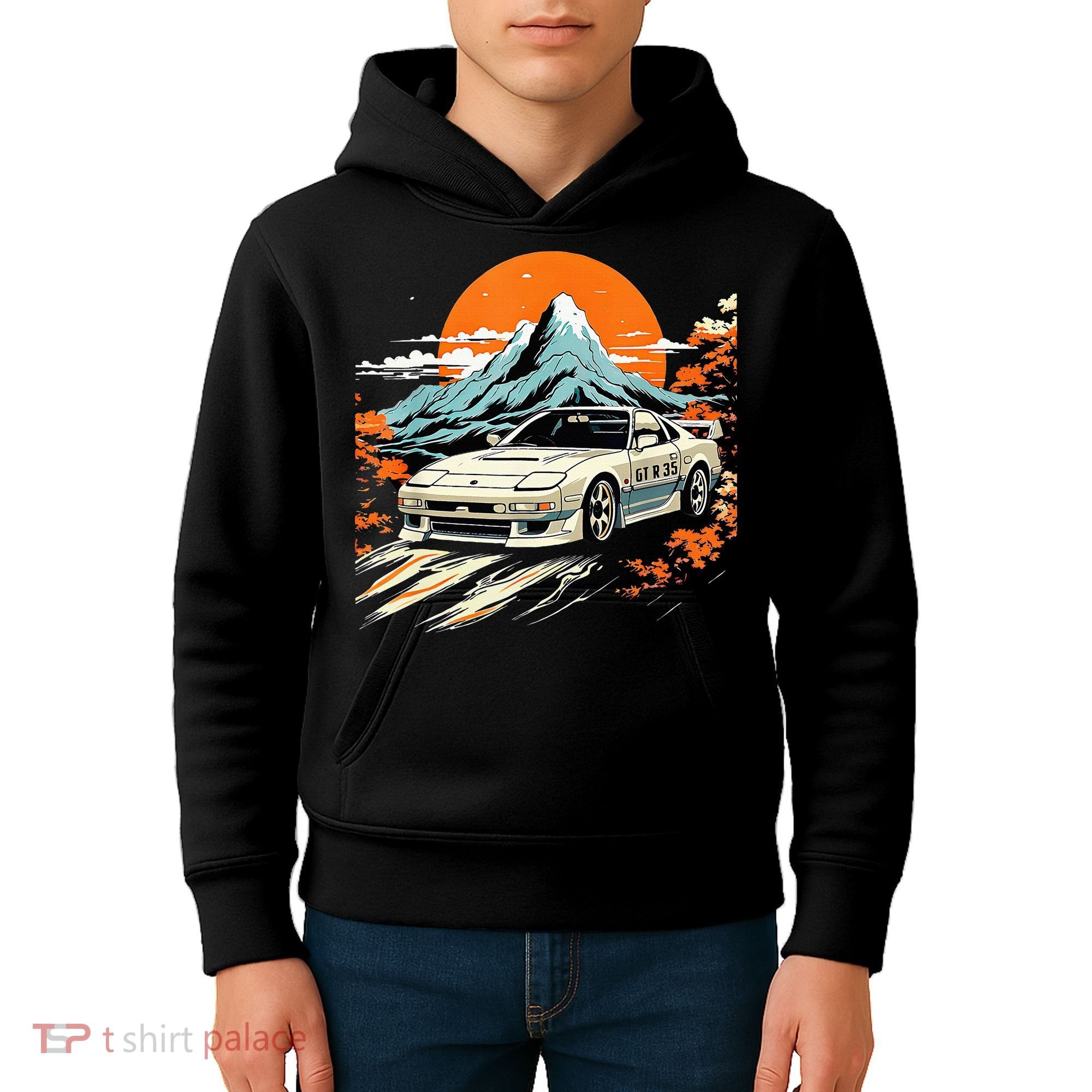 Jdm Car Japanese Retro Car Racing Drifting Legends Tuning Kids Hoodie