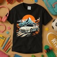 Jdm Car Japanese Retro Car Racing Drifting Legends Tuning Kids T-Shirt thumb 3