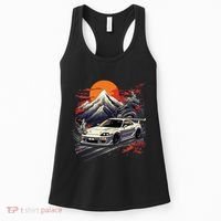 Jdm Car Japanese Retro Car Racing Drifting Legend Tuning Women's Tank Top thumb 0