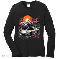 Jdm Car Japanese Retro Car Racing Drifting Legend Tuning Women's Long Sleeve Shirt thumb 0