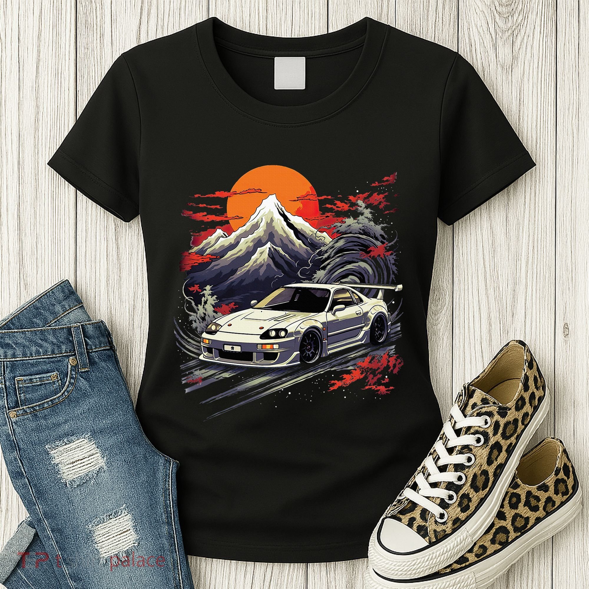 Jdm Car Japanese Retro Car Racing Drifting Legend Tuning Women's T-Shirt