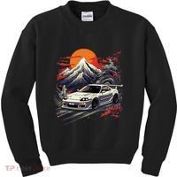 Jdm Car Japanese Retro Car Racing Drifting Legend Tuning Kids Sweatshirt thumb 0