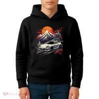 Jdm Car Japanese Retro Car Racing Drifting Legend Tuning Kids Hoodie thumb 4