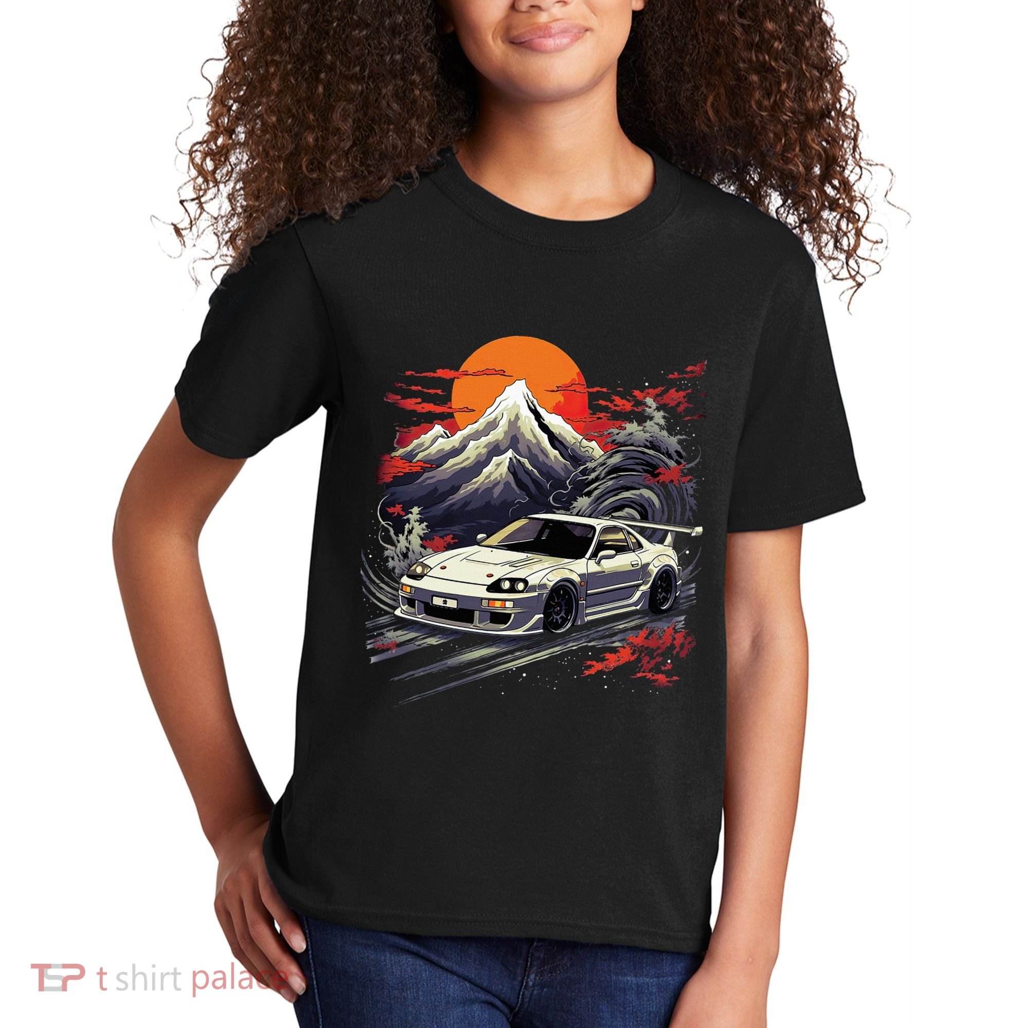 Jdm Car Japanese Retro Car Racing Drifting Legend Tuning Kids T-Shirt