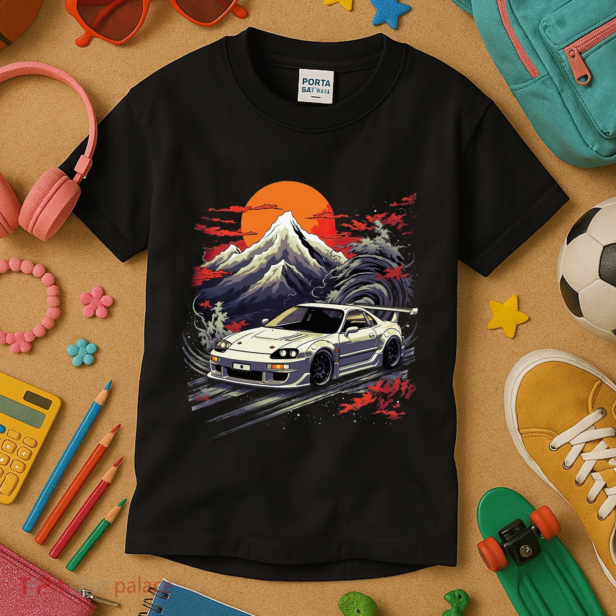 Jdm Car Japanese Retro Car Racing Drifting Legend Tuning Kids T-Shirt